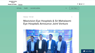 Maxivision Eye Hospitals & Sri Mahalaxmi Eye Hospitals Announce Joint Venture