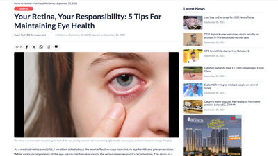 Your Retina, Your Responsibility: 5 Tips For Maintaining Eye Health