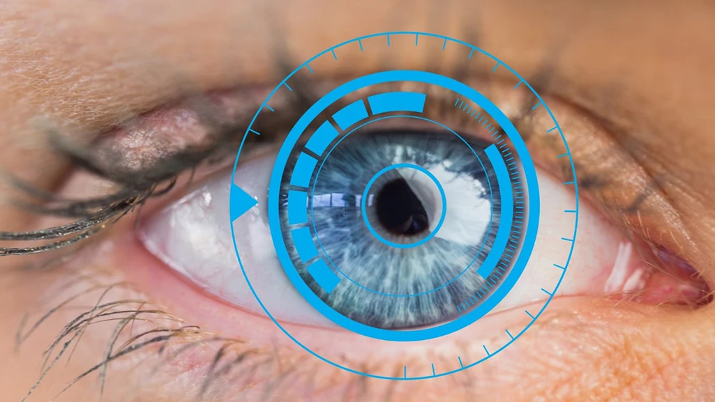 Patient recovering after LASIK surgery