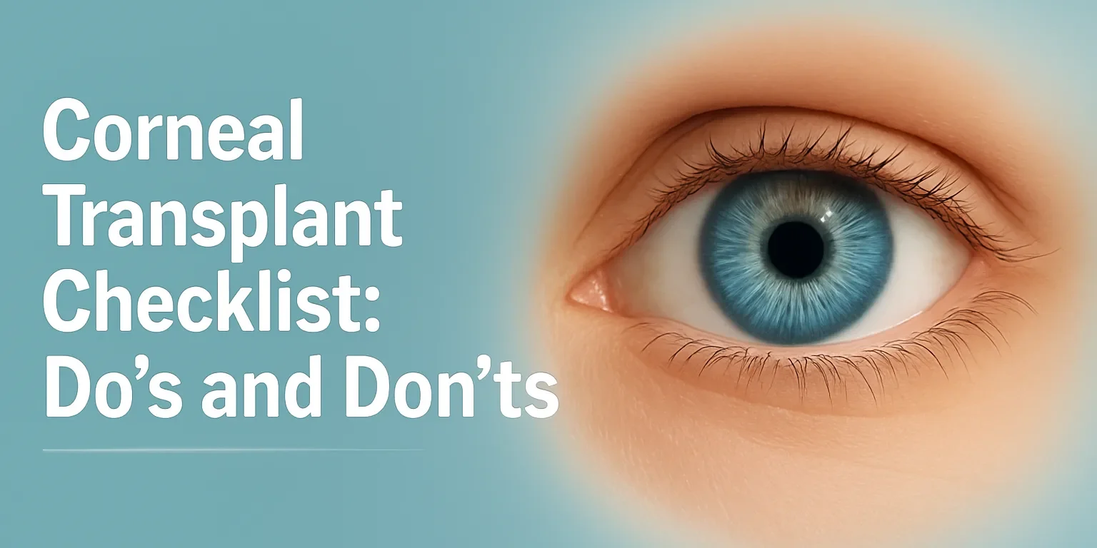 Checklist for corneal transplant surgery preparation Checklist for corneal transplant surgery preparation