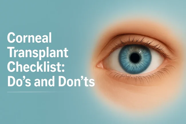 Checklist for corneal transplant surgery preparation Checklist for corneal transplant surgery preparation
