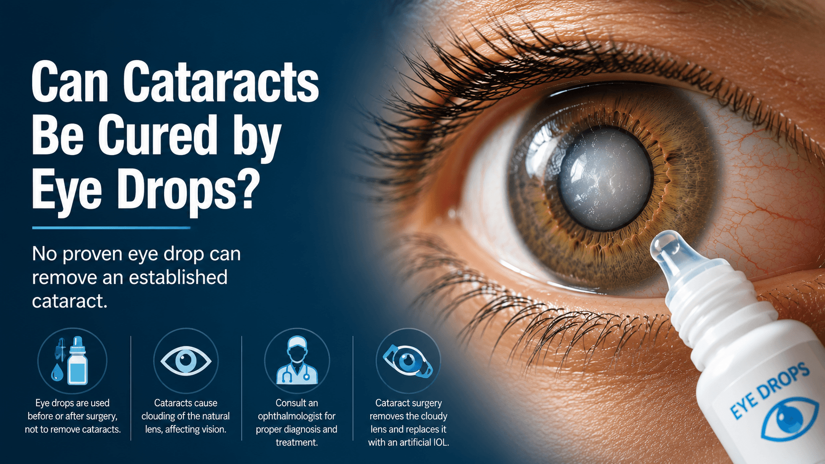 Can Cataract Be Cured by Eye Drops